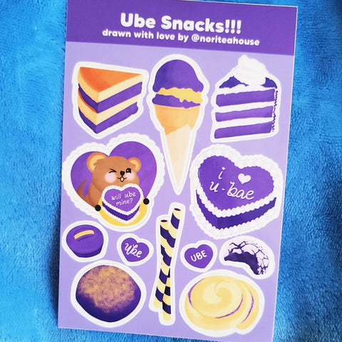 Ube Snacks: Sticker Sheet
