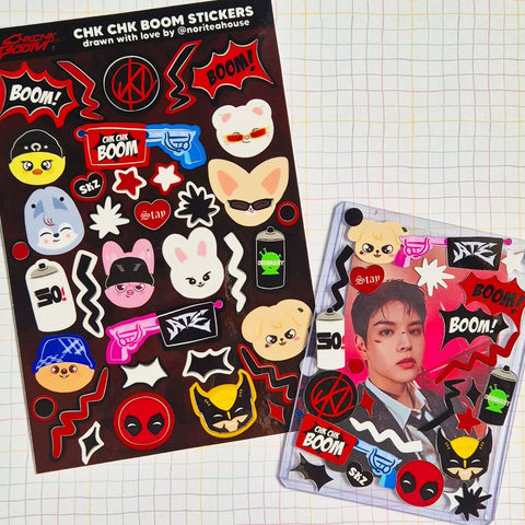 Stray Kids SKZOO Chk Chk Boom Sticker Sheets