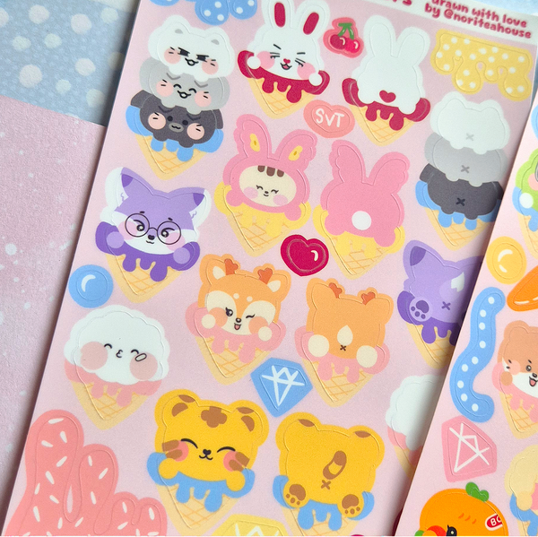Seventeen Sticker Sheets