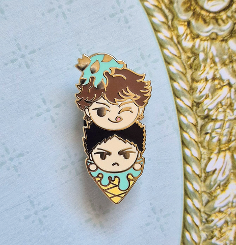 Oikawa Scoop V2 Enamel Pin