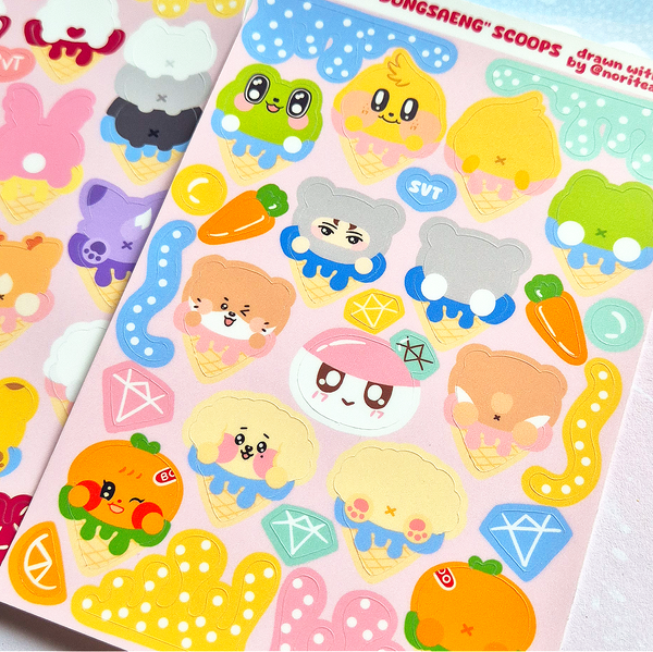 Seventeen Sticker Sheets