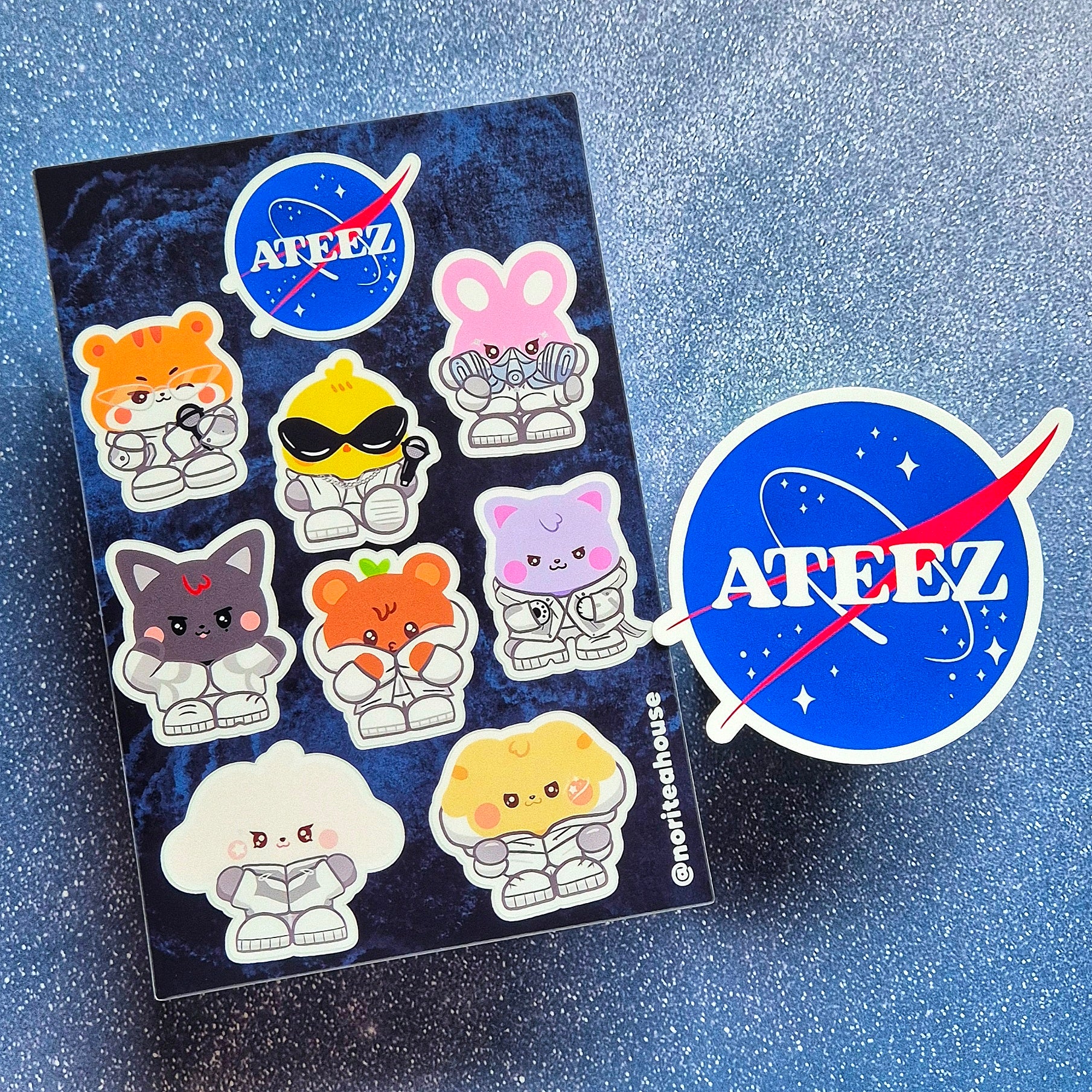 Ateez Aniteez NASA Sticker Sheet + Sticker – Nori Teahouse