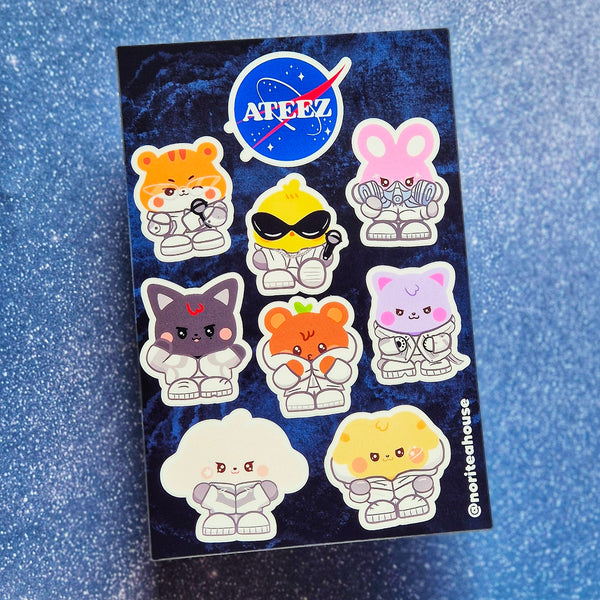 Ateez Aniteez NASA Sticker Sheet + Sticker